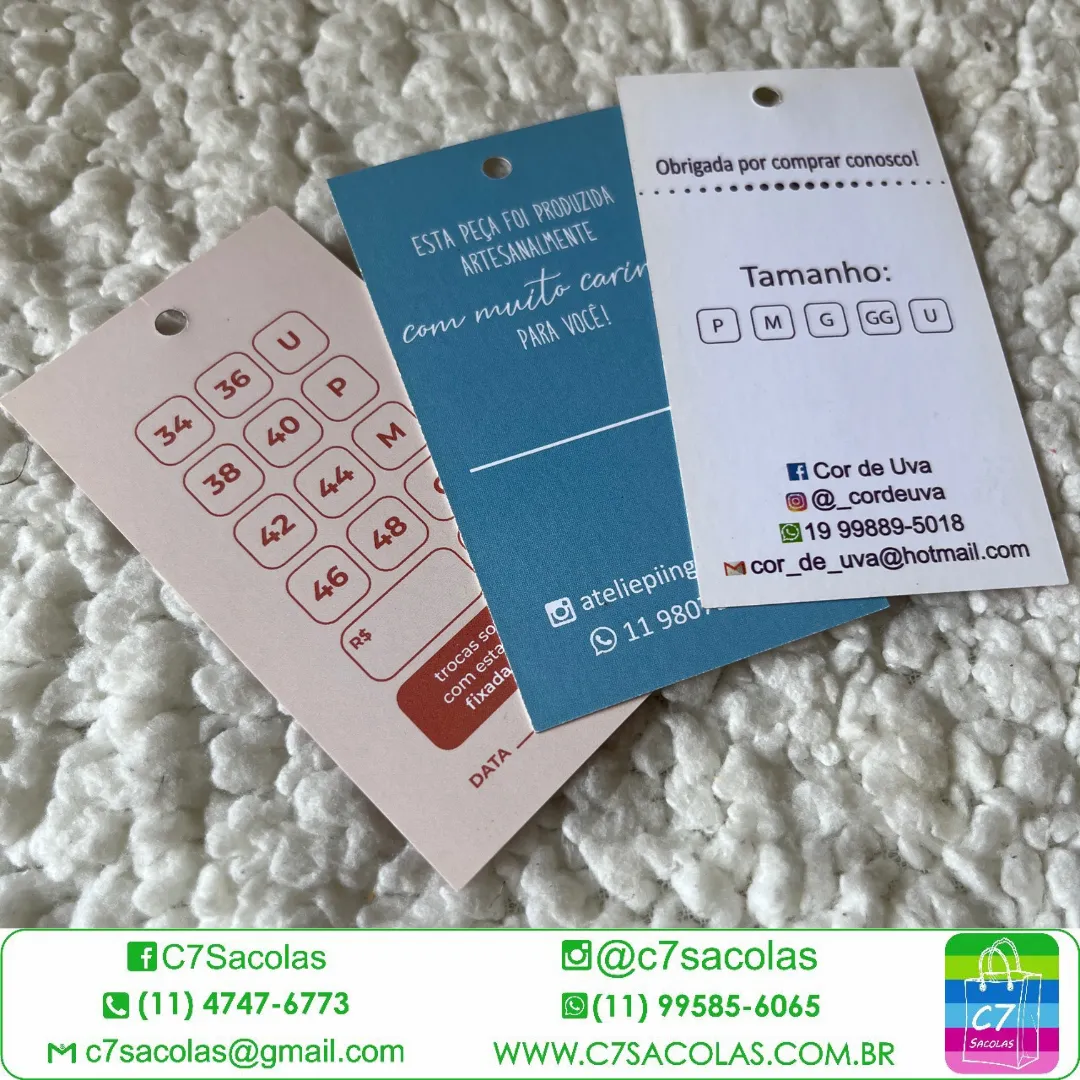 Tags / Solapas / Cartelas